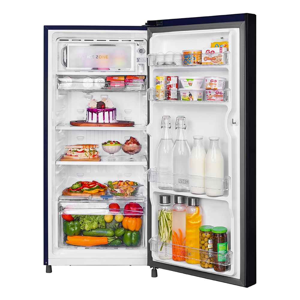 Haier 190L 1 Star Direct Cool Single Door Refrigerator with Toughened Glass Shelf - HRD-2101CMF-P